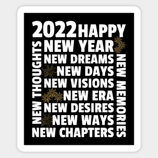 Happy New Year 2022 Sticker